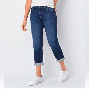 a.n.a Womens Mid Rise Boyfriend Jean